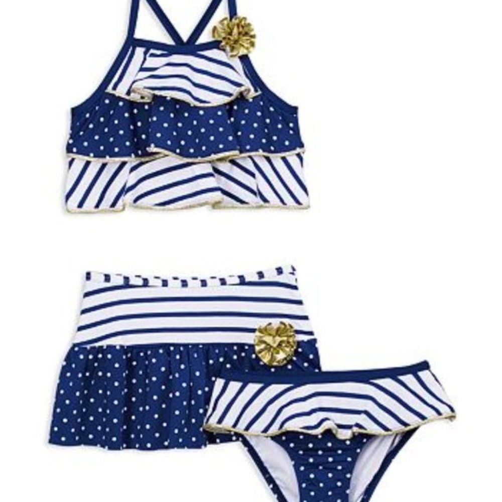 Baby Buns Flounce 3-Piece Bikini Set